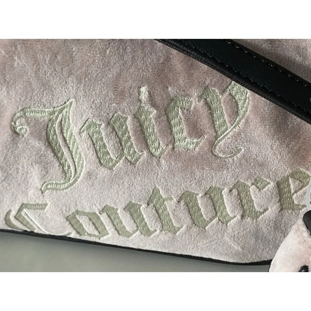 Juicy Couture Dusty Blush & Chocolate Better Together Hobo Bag With Mini Bag NEW